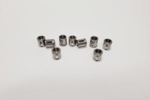 Nine Small CNC lathed parts